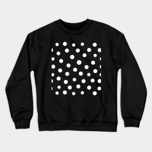 Shining white polka dots pattern Crewneck Sweatshirt